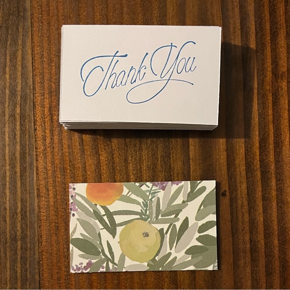 Other - 25 Handmade Floral Thank You Cards